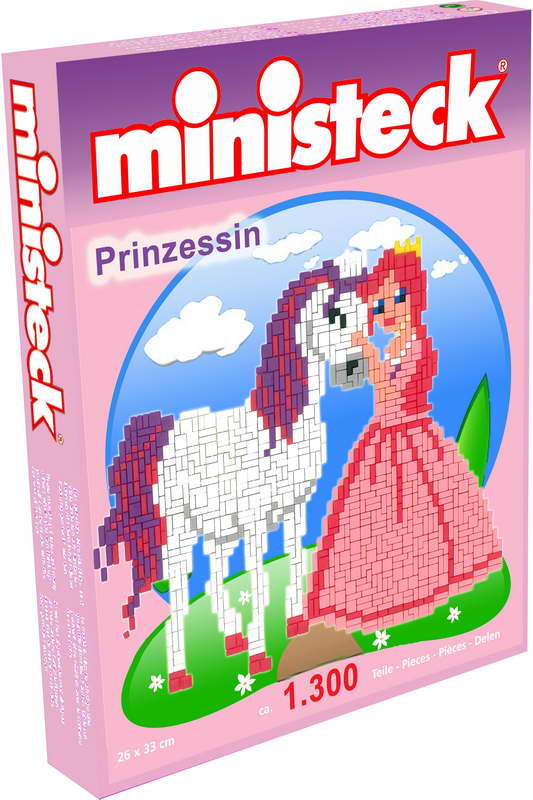 Ministeck MC31320 Ministeck prinses op paard (ca. 1.300 stukjes)