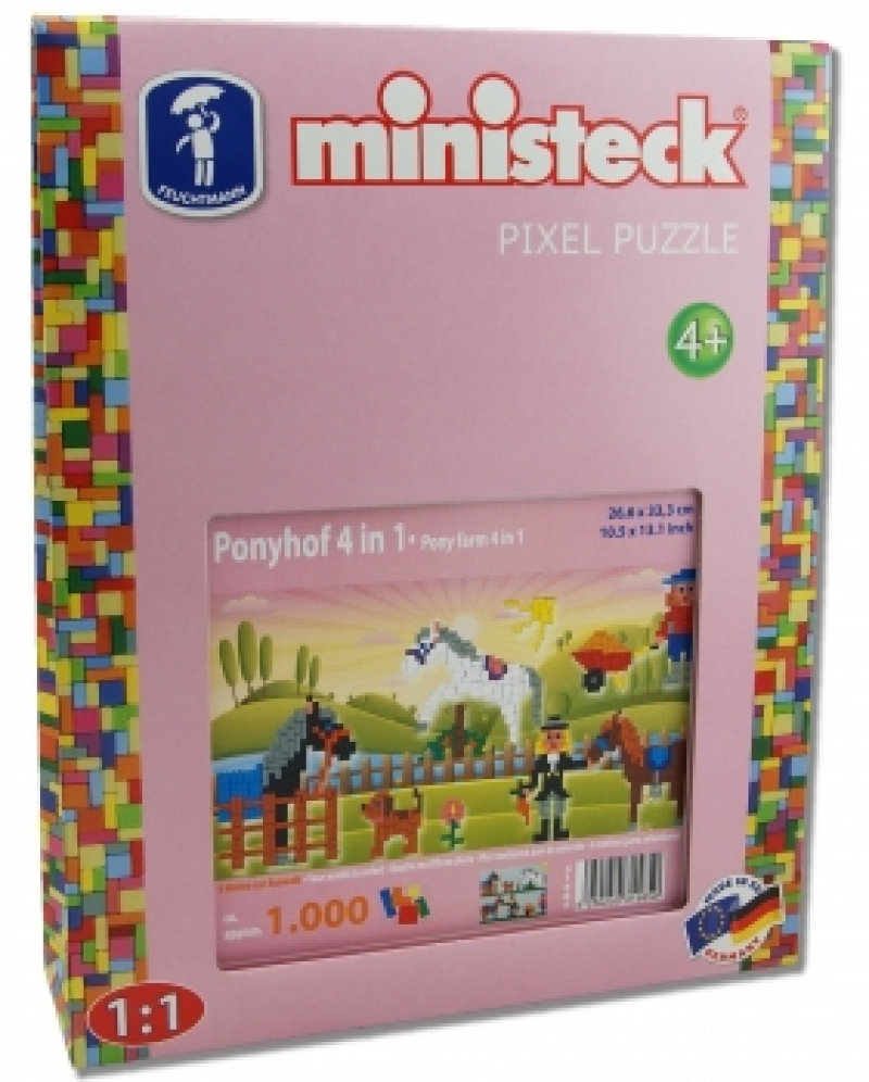 Ministeck MC31585 Ministeck Manege 4-in-1 XL box (ca. 1000-delig)