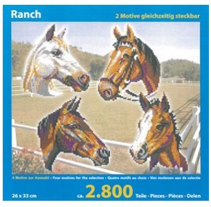 Ministeck MC41169 Stickit paardenranche, 4 in 1, ca. 2800 delig