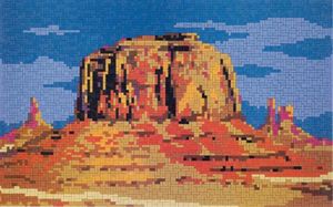 Ministeck MC41180 Stick-it Monument Valley, ca. 4.200 steentjes, verbindingsschijfjes, ophanghaakjes en heveltje