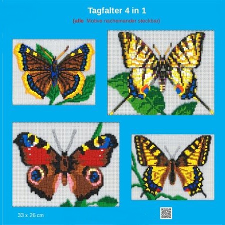 Ministeck MC42199 Stickit vlinders 4 in 1 set, ca. 6.750 steentjes
